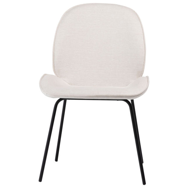Helen Dining Chair Set Of 2 Off White Performance | BeBoldFurniture