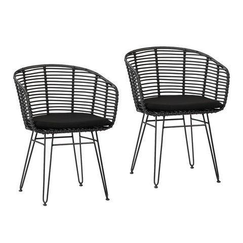 Ishani Outdoor Dining Chair Set Of 2 | BeBoldFurniture 