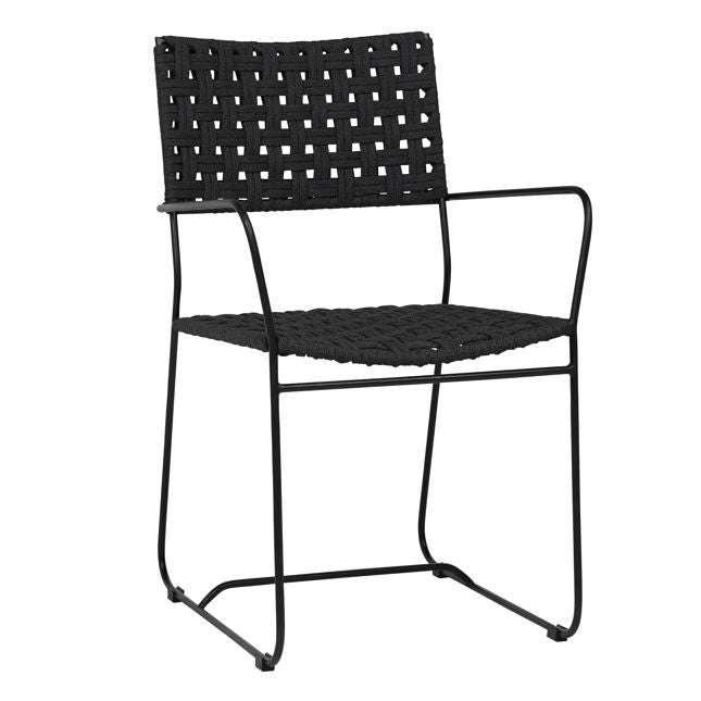 Forbes Outdoor Dining Chair With Arm | BeBoldFurniture 