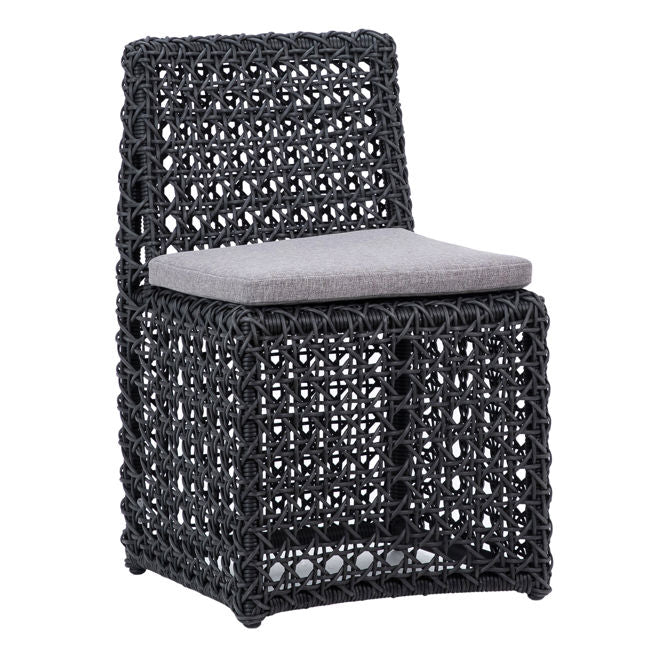Arnie Outdoor Dining Chair Charcoal | BeBoldFurniture 