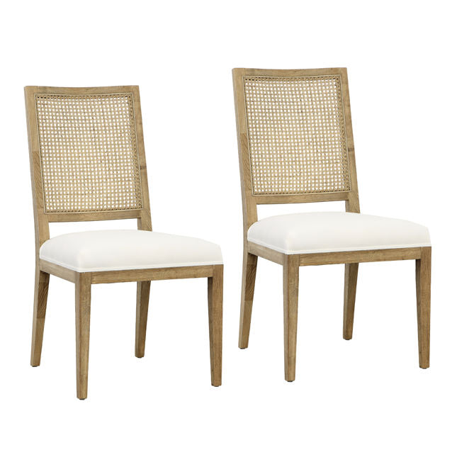 Norton Dining Chair Set Of 2 Natural Warm Wash Frame  | BeBoldFurniture 