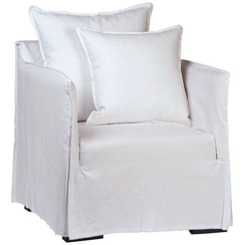 Collins Occasional Chair Natural White | BeBoldFurniture 