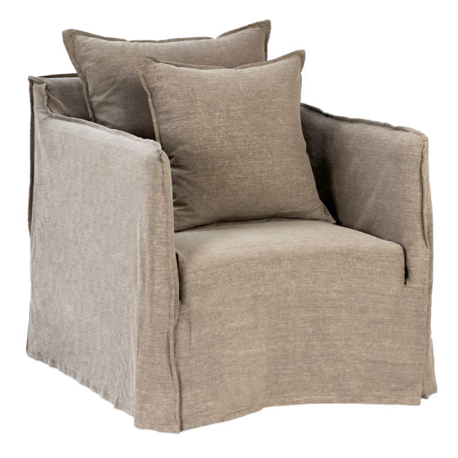 Collins Occasional Chair Taupe Grey | BeBoldFurniture 