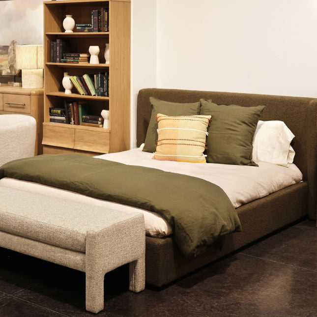 Tobias Bed Olive | BeBoldFurniture