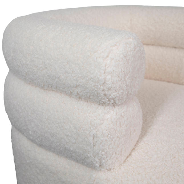 Jolo Swivel Chair Cream | BeBoldFurniture