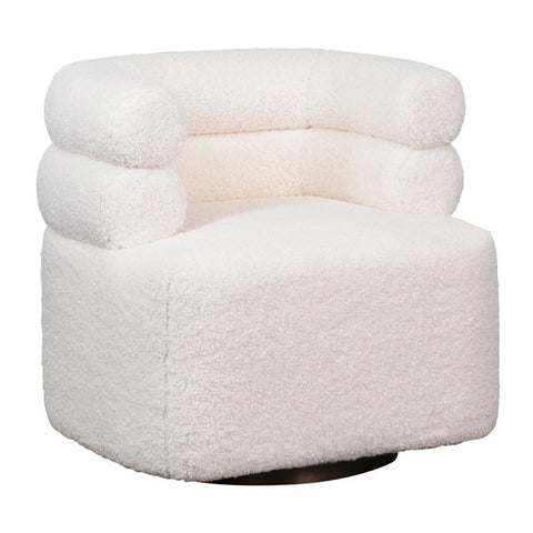 Jolo Swivel Chair Cream | BeBoldFurniture 