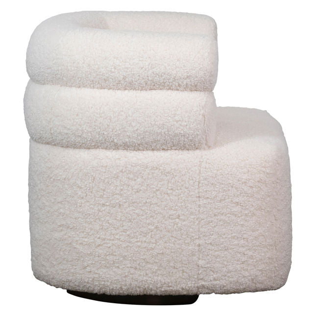 Jolo Swivel Chair Cream | BeBoldFurniture