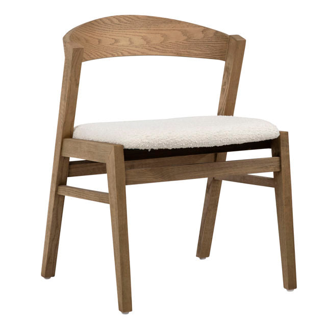 Ilaria Dining Chair Natural White | BeBoldFurniture 