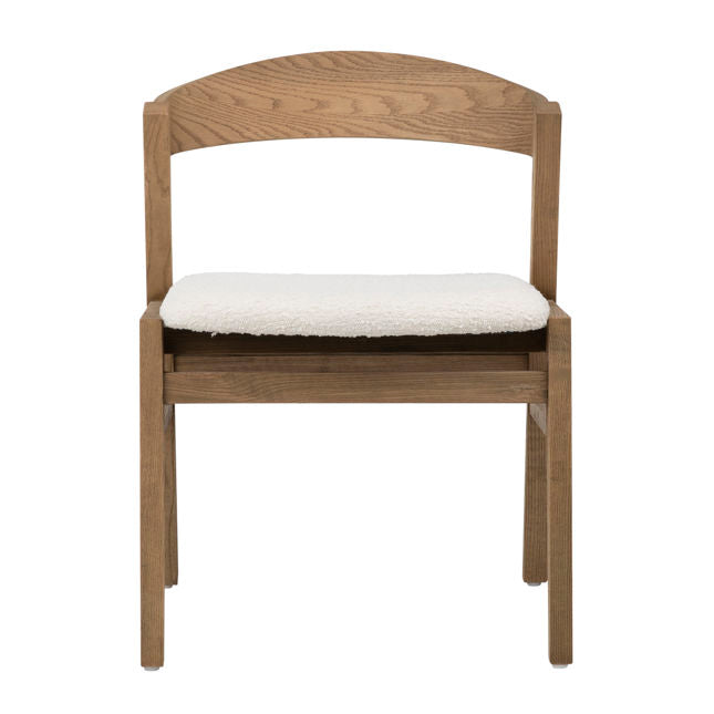 Ilaria Dining Chair Natural White | BeBoldFurniture
