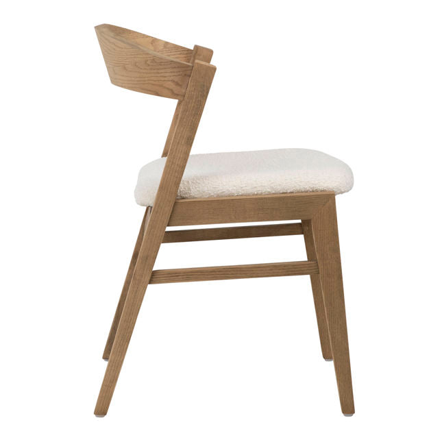 Ilaria Dining Chair Natural White | BeBoldFurniture