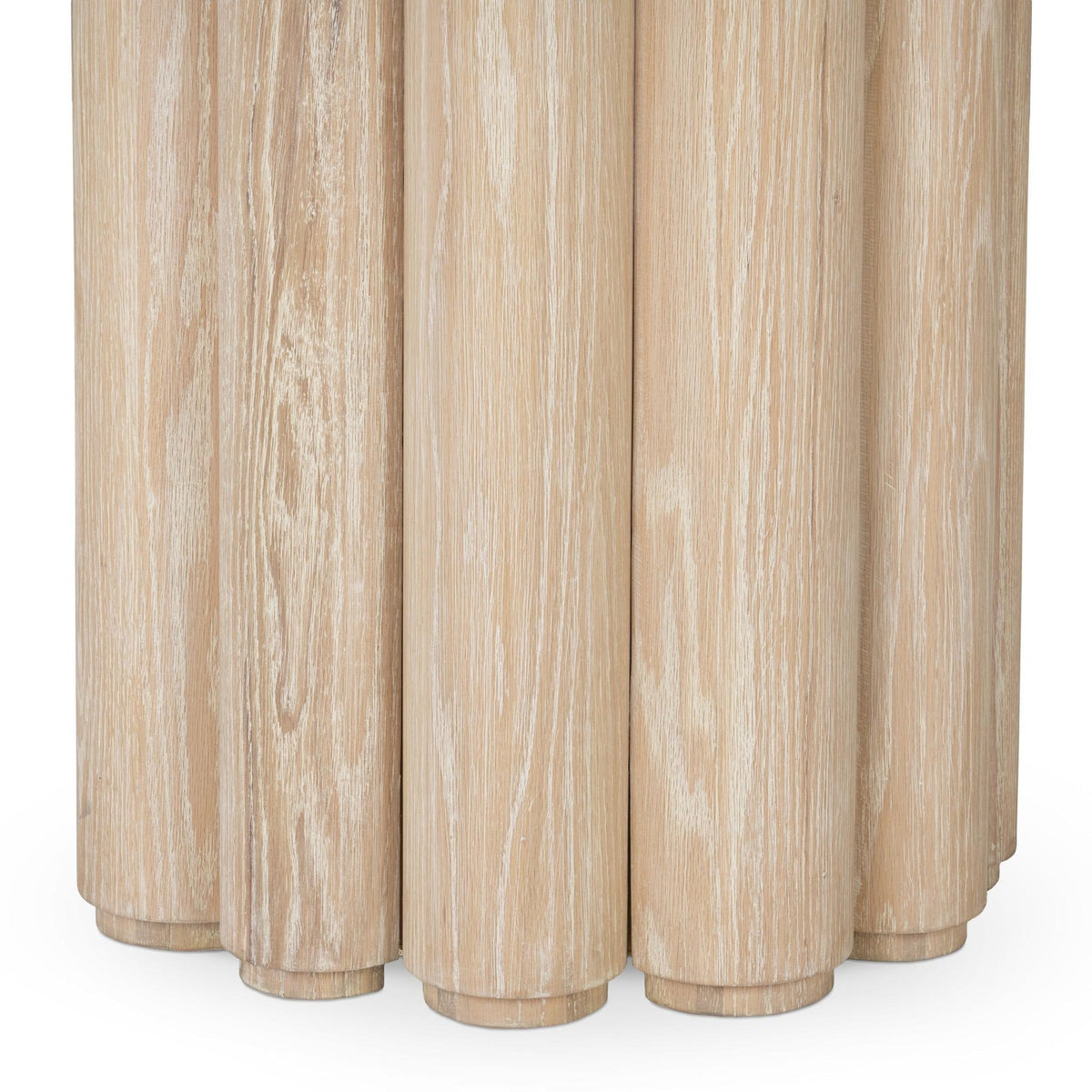 Tiber Round Dining Table Cream Washed in Houston | BeBoldFurniture