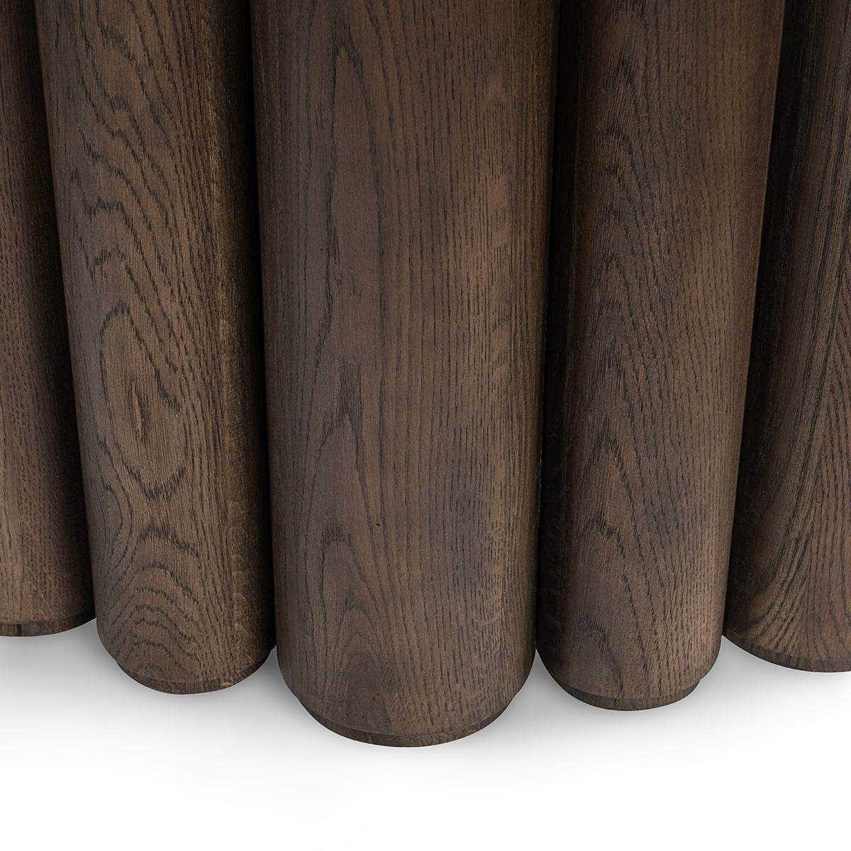 Tiber Round Dining Table Toasted Brown in Houston | BeBoldFurniture
