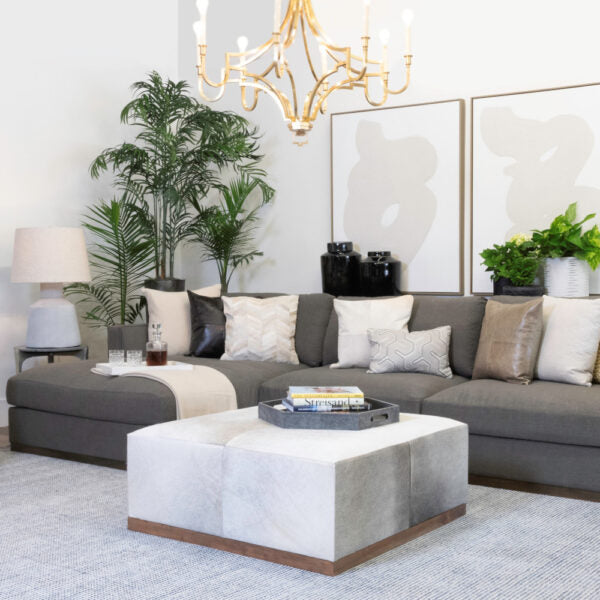Felix Large Leather Ottoman Online in Houston | BeBoldFurniture