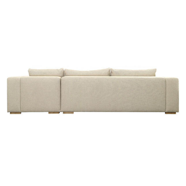 Daphne Chaise Sectional Right Side Chaise Flax | BeBoldFurniture