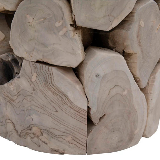Briar Round Side Table Bleached | BeBoldFurniture