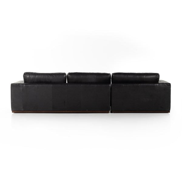 Colt 2-Pc Sectional Black - Be Bold Furniture