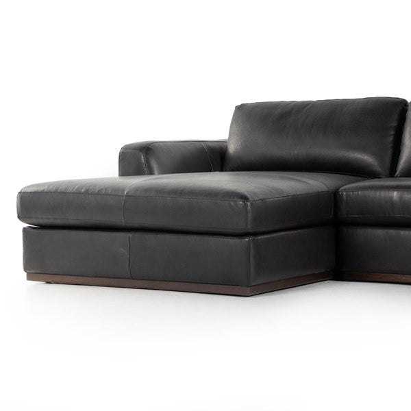 Colt 2-Pc Sectional Black - Be Bold Furniture