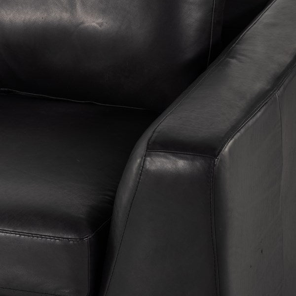 Colt 2-Pc Sectional Black - Be Bold Furniture