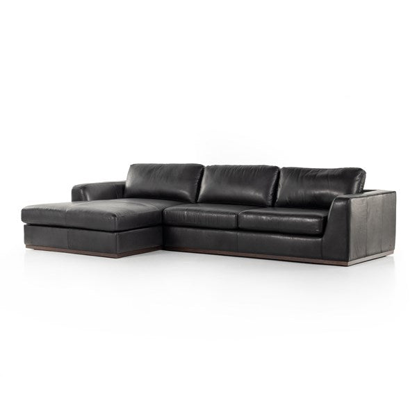 Colt 2-Pc Sectional Black - Be Bold Furniture