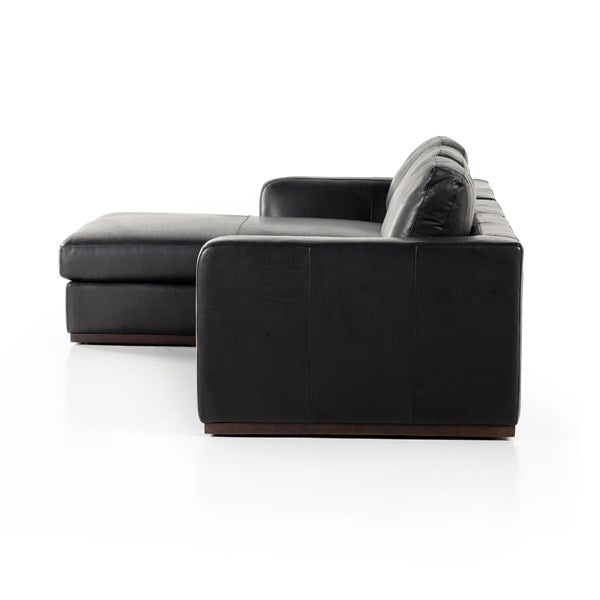 Colt 2-Pc Sectional Black - Be Bold Furniture
