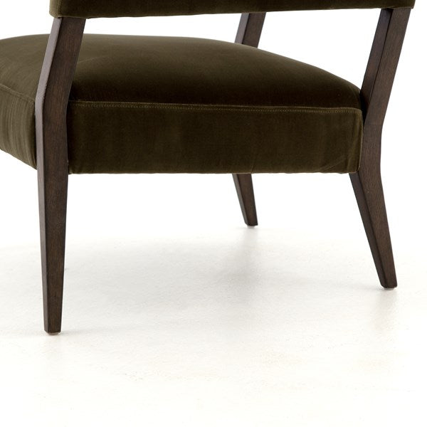 Gary Club Chair Surrey Olive - Be Bold Furniture