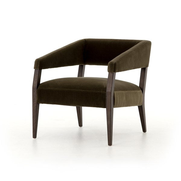 Gary Club Chair Surrey Olive - Be Bold Furniture