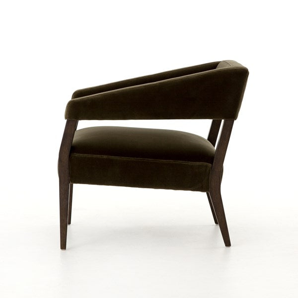 Gary Club Chair Surrey Olive - Be Bold Furniture