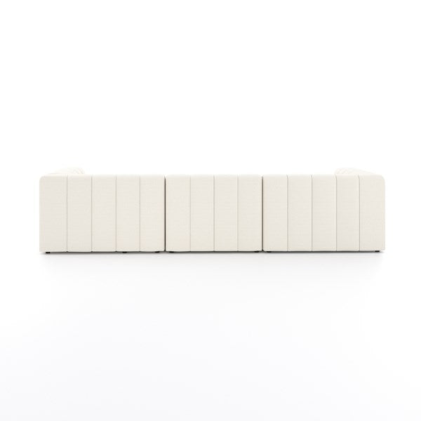 Langham Channeled 3-Pc Sectional Fayette Cloud - Be Bold Furniture
