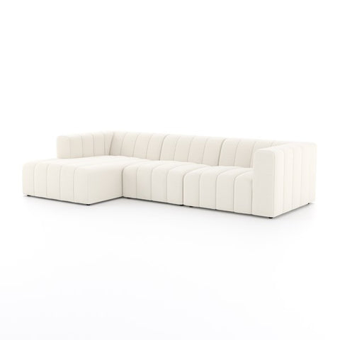 Langham Channeled 3-Pc Sectional Fayette Cloud - Be Bold Furniture