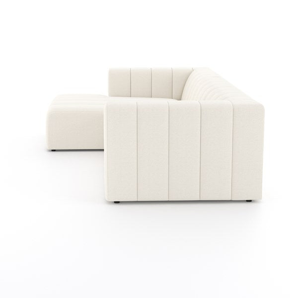 Langham Channeled 3-Pc Sectional Fayette Cloud - Be Bold Furniture
