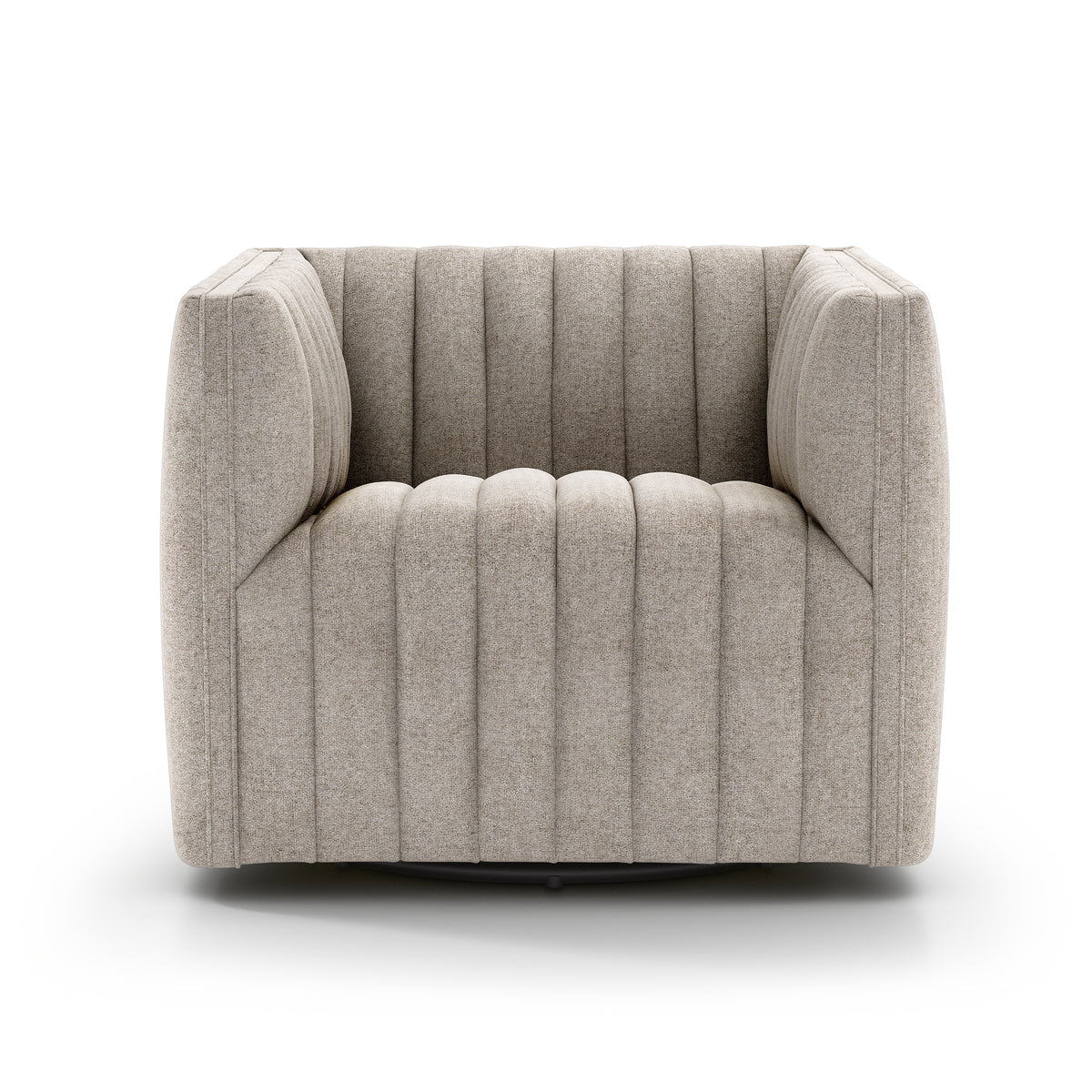 Augustine Swivel Chair Orly Natural - Be Bold Furniture