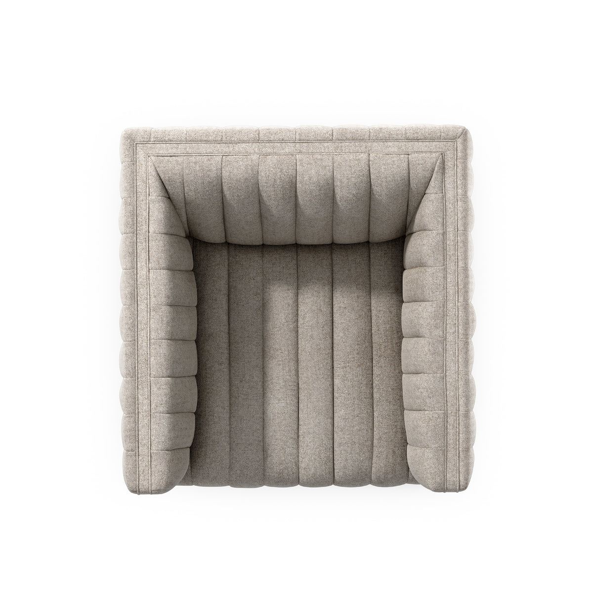 Augustine Swivel Chair Orly Natural - Be Bold Furniture