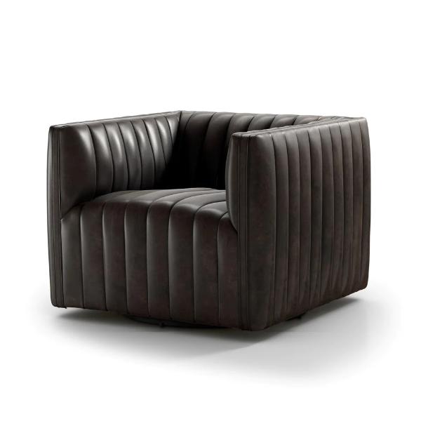 Augustine Swivel Chair Deacon Wolf - Be Bold Furniture