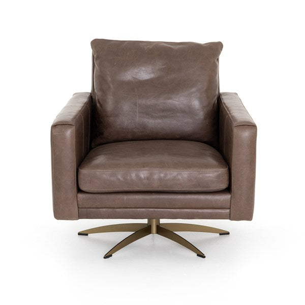 Lyndon Swivel Chair Dakota Fossil - Be Bold Furniture