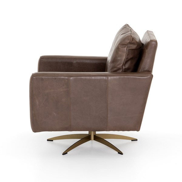Lyndon Swivel Chair Dakota Fossil - Be Bold Furniture