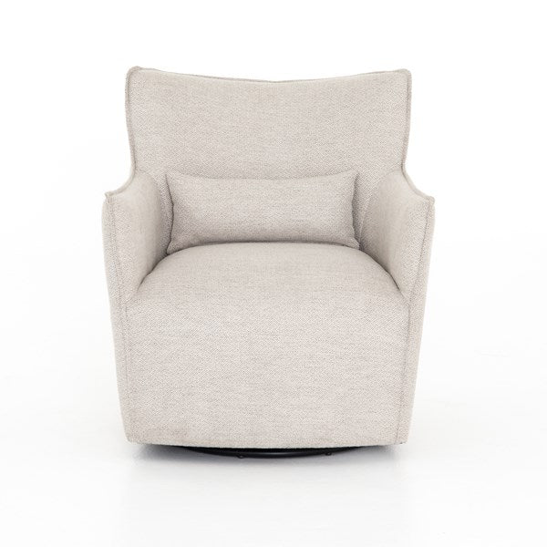 Kimble Swivel Chair Noble Platinum - Be Bold Furniture