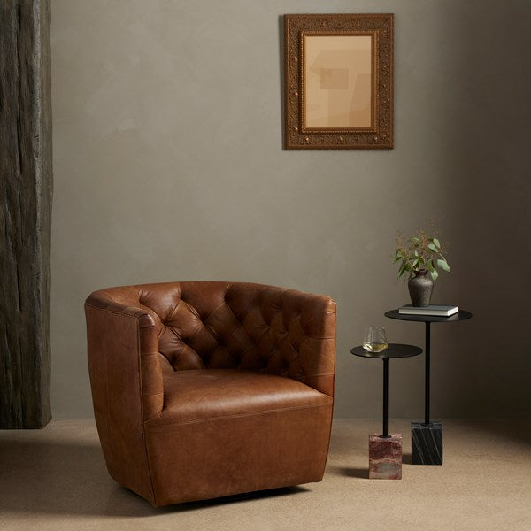 Hanover Swivel Chair Heirloom Sienna - Be Bold Furniture