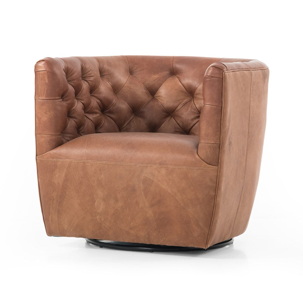 Hanover Swivel Chair Heirloom Sienna - Be Bold Furniture
