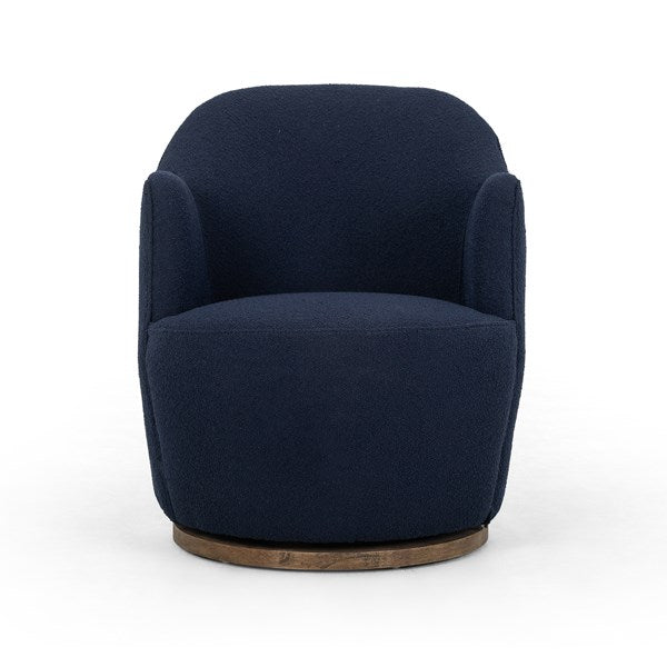 Aurora Swivel Chair Copenhagen Indigo - Be Bold Furniture