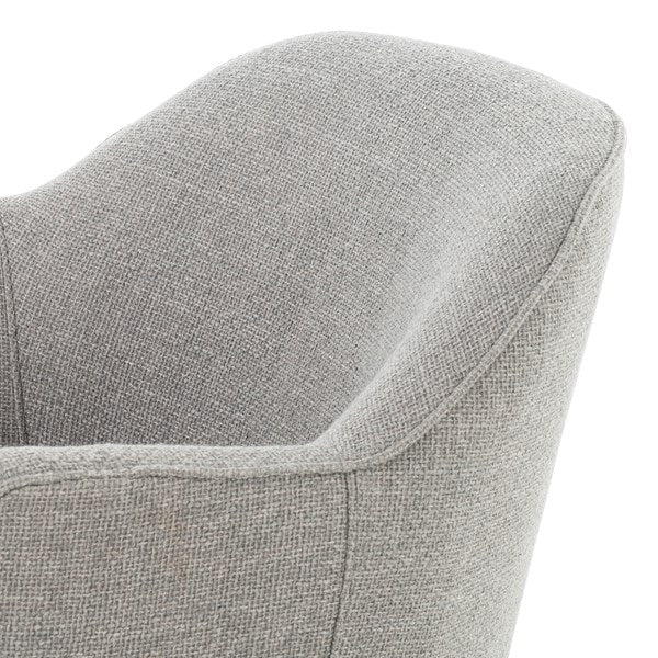 Aurora Swivel Chair Gibson Silver - Be Bold Furniture
