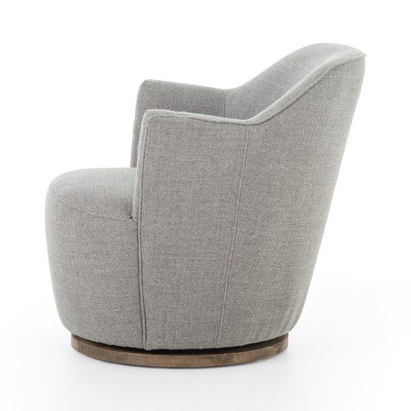 Aurora Swivel Chair Gibson Silver - Be Bold Furniture