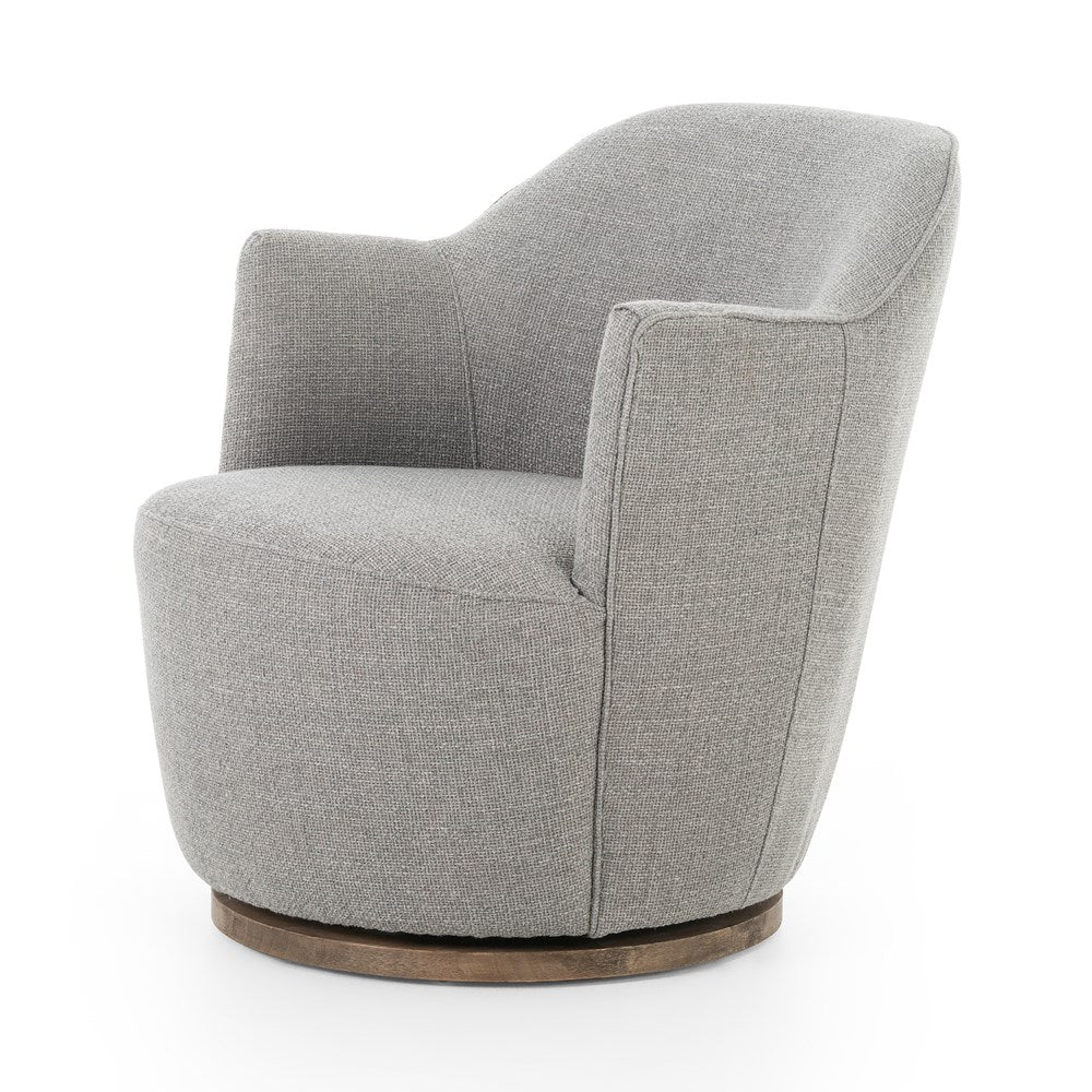 Aurora Swivel Chair Gibson Silver - Be Bold Furniture
