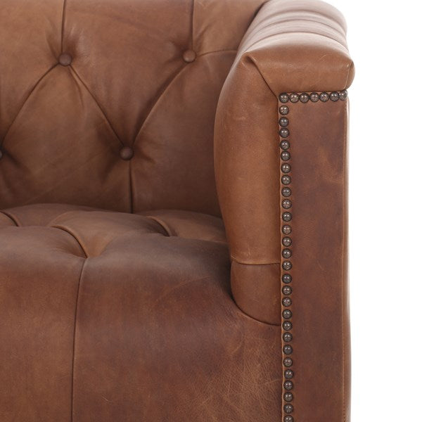 Maxx Swivel Chair Burnt Umber - Be Bold Furniture