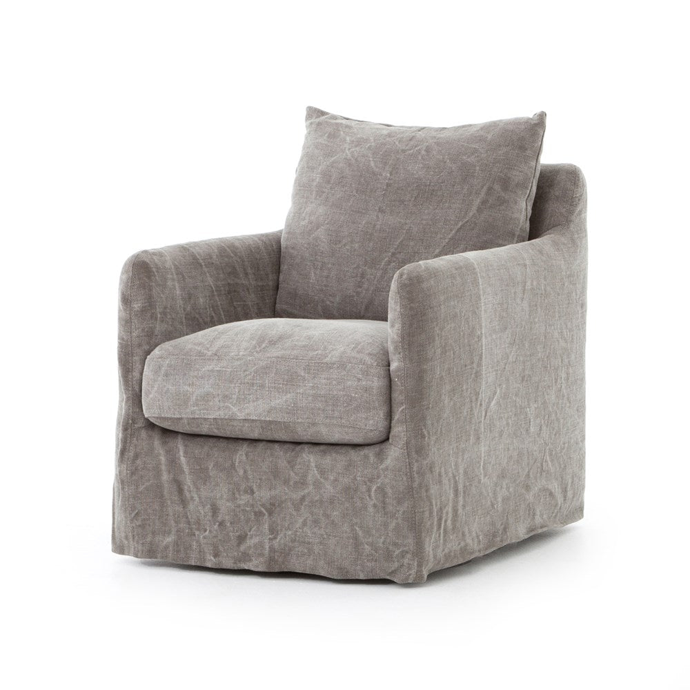 Banks Swivel Chair Stonewash - Be Bold Furniture