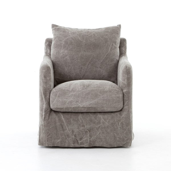 Banks Swivel Chair Stonewash - Be Bold Furniture