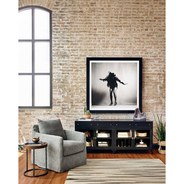 Banks Swivel Chair Stonewash - Be Bold Furniture