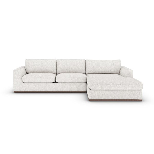 Colt 2-Pc Sectional Right Chaise Merino Cotton - Be Bold Furniture