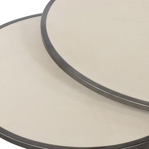 Hagreen Nesting Coffee Table Ivory - Be Bold Furniture