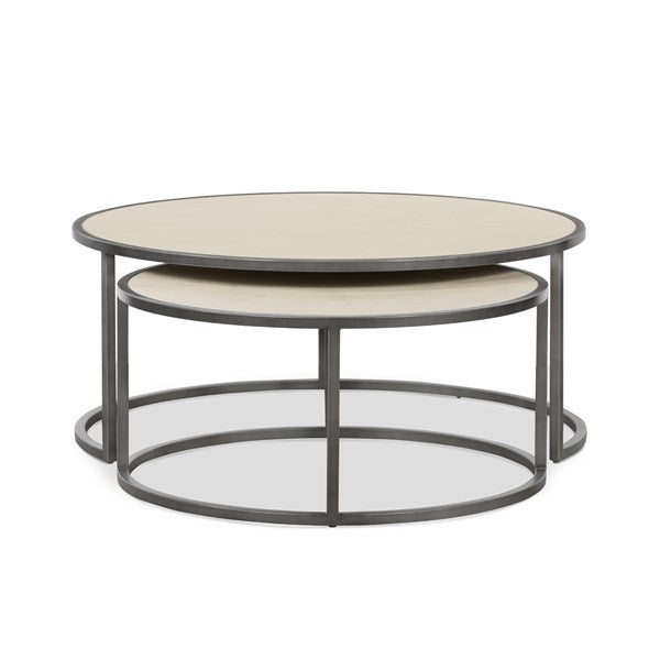 Hagreen Nesting Coffee Table Ivory - Be Bold Furniture