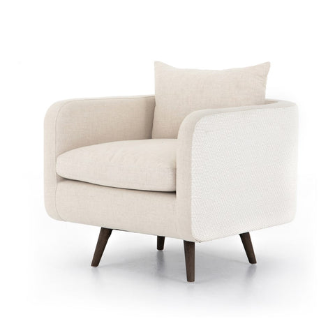 Kaya Swivel Chair Savile Flax - Be Bold Furniture